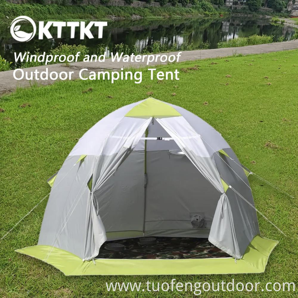 4 9kg Light Green Camping Trekking Double Tent